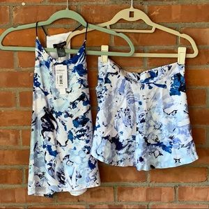 *NWT* Aqua Patterned Shorts Matching Top Available